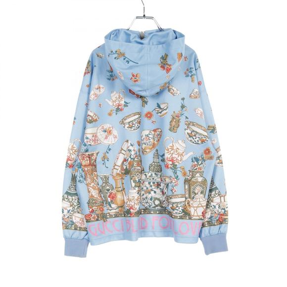 Gucci Parka Blue Tops Lovelight Multicolor - Picture 1 of 8